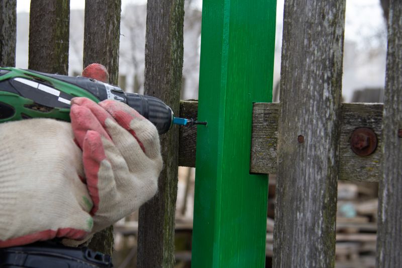 Fence Post Repair in Spring